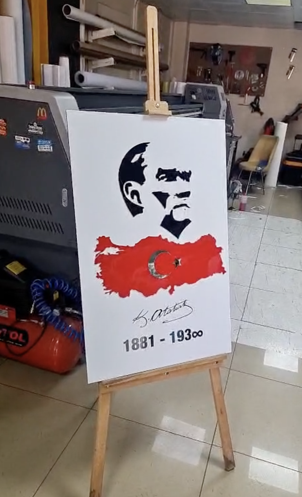 ATATÜRK PLEKSİ KARŞILAMA PANOSU