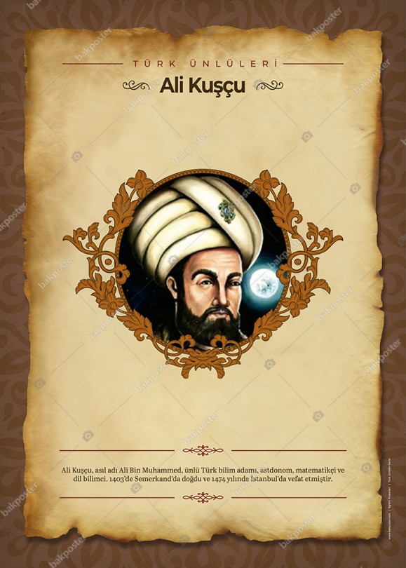 ali kuscu turk unluleri okul posteri serisi
