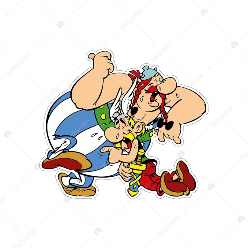 Asterix Oburix Özel Kesim Etiket