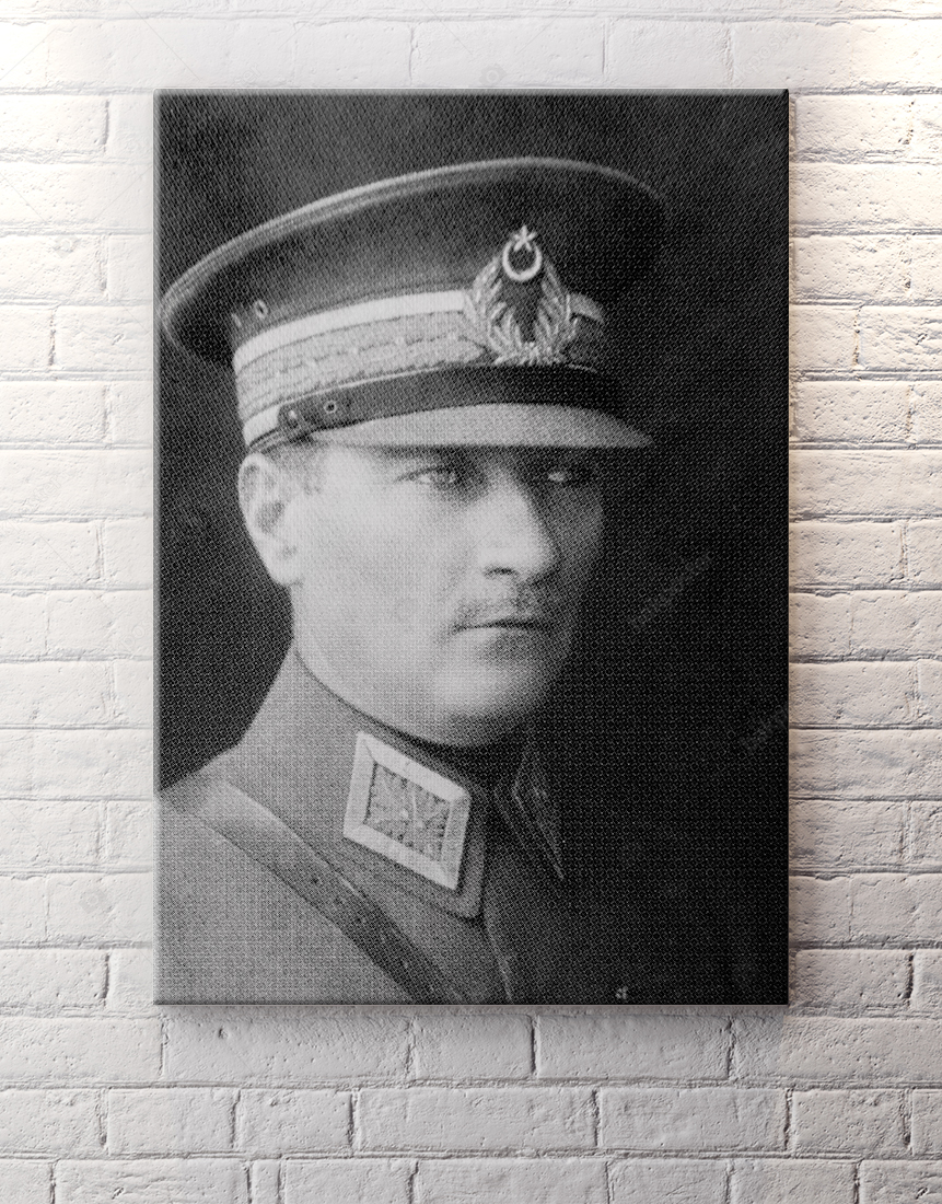 ataturk asker kanvas tablo