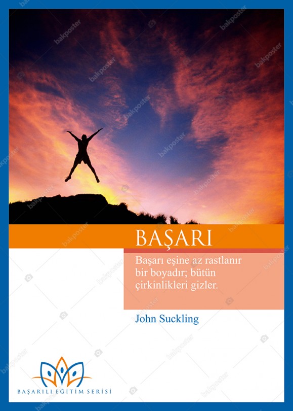 basari motivasyon aforizmalar okul posteri tablo