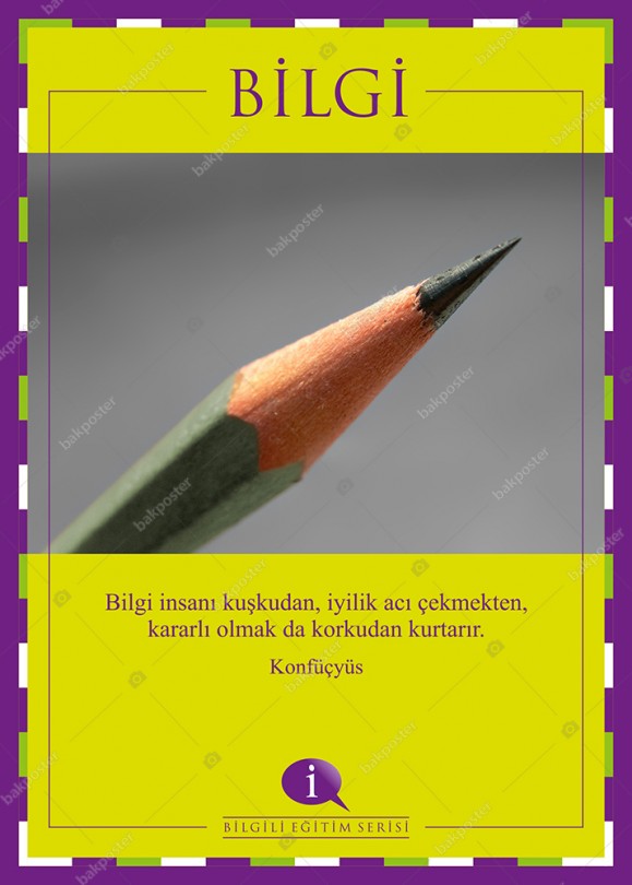 Bilgi Motivasyon Poster