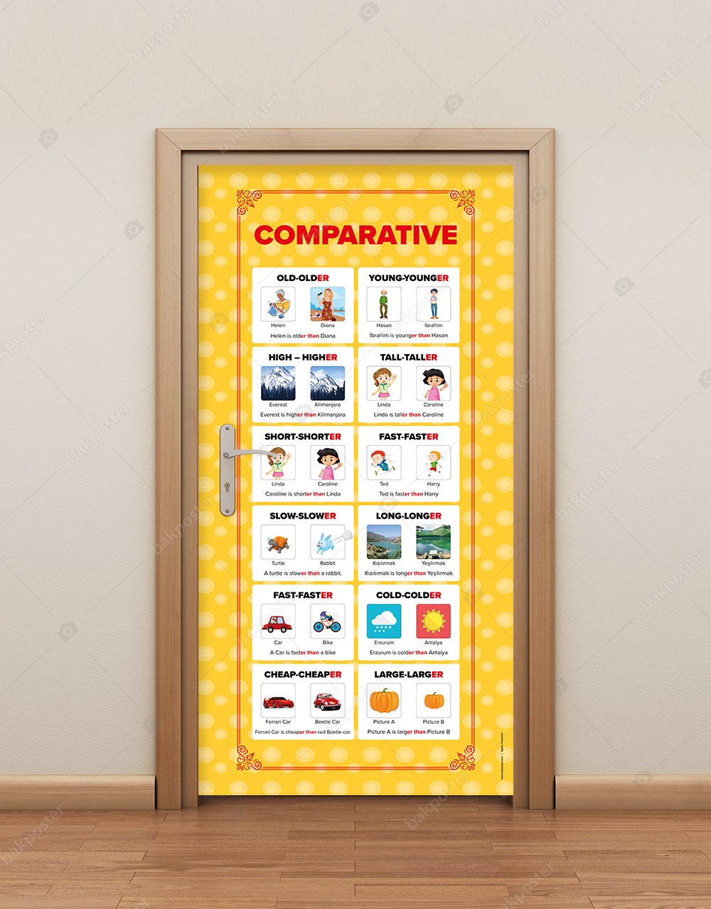 comparative karsilastirma ingilizce kapi giydirme