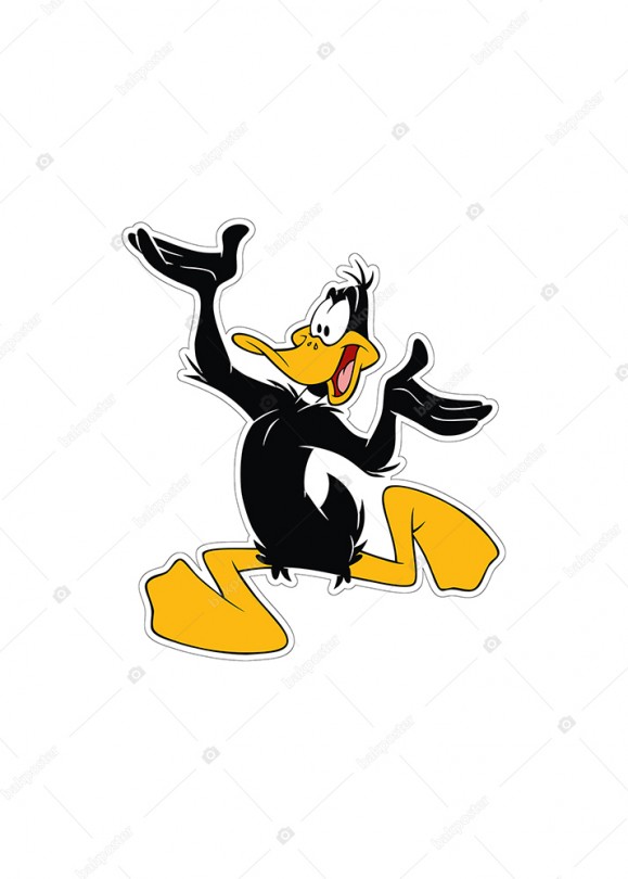 Duffy Duck Özel Kesim Etiket