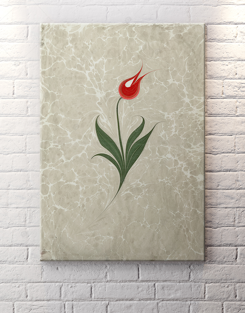 ebru sanati tablo poster afis