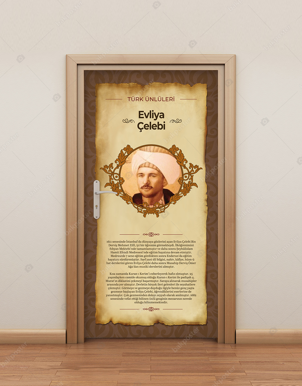 evliya celebi kapi giydirme folyosu sticker