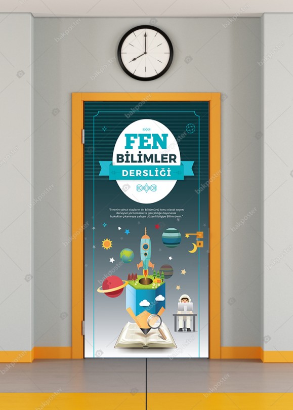 fen bilimleri dersligi kapi giydirme folyosu