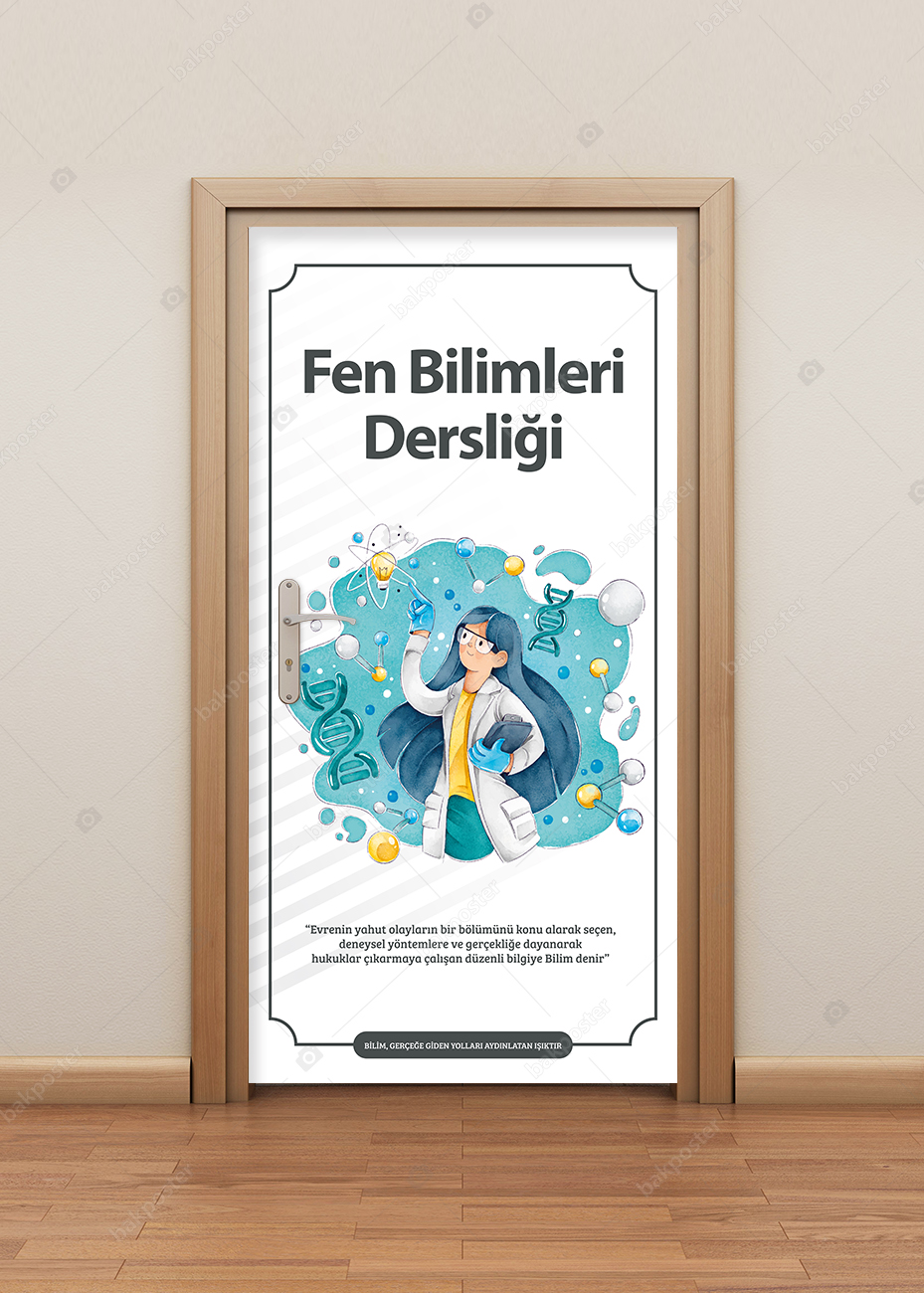 Fen Bilimleri Dersliği Kapı Giydirme Fen Bilimleri Dersliği Kapı Giydirme