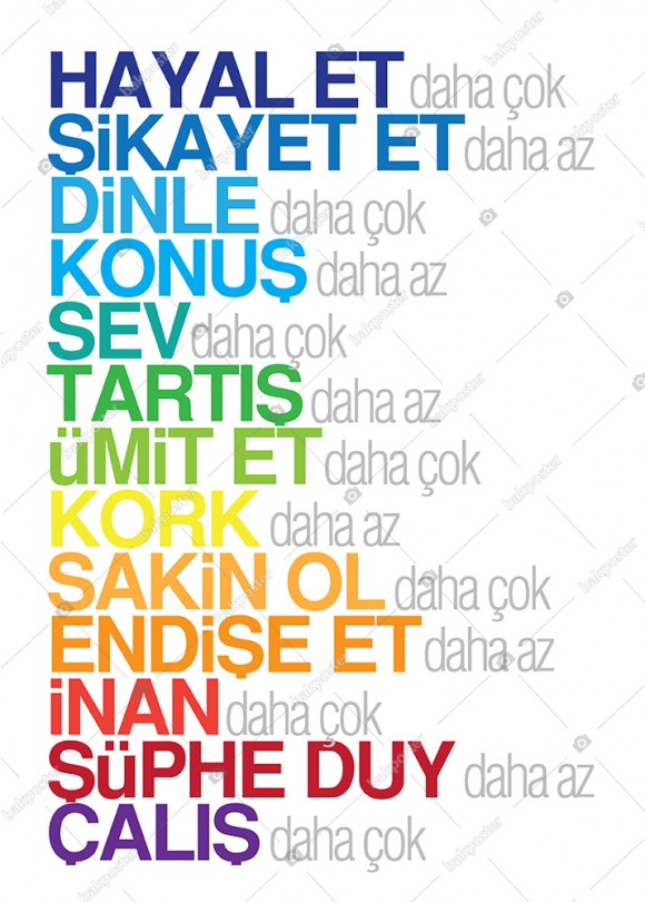 Hayal Et Motivasyon Poster