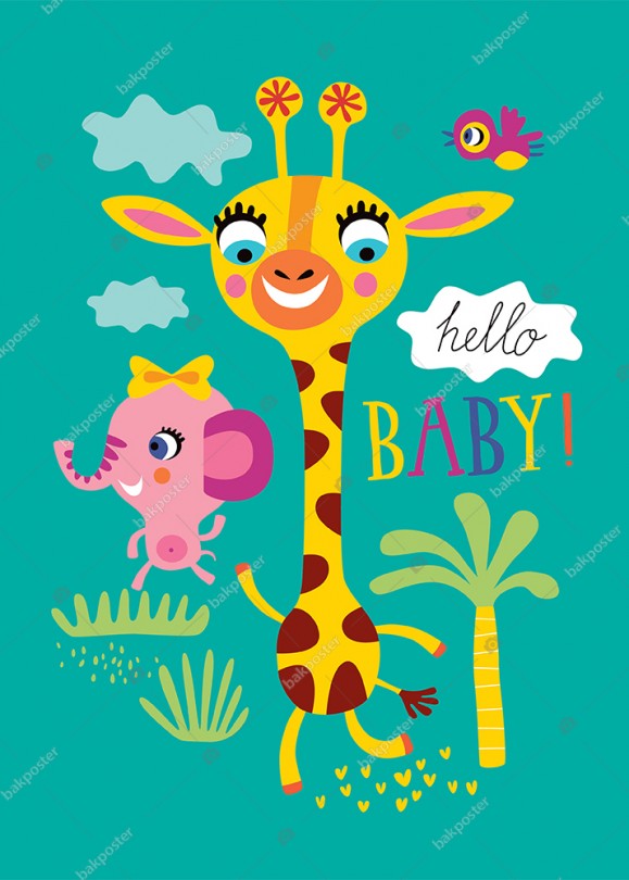 Hello Baby İngilizce Poster
