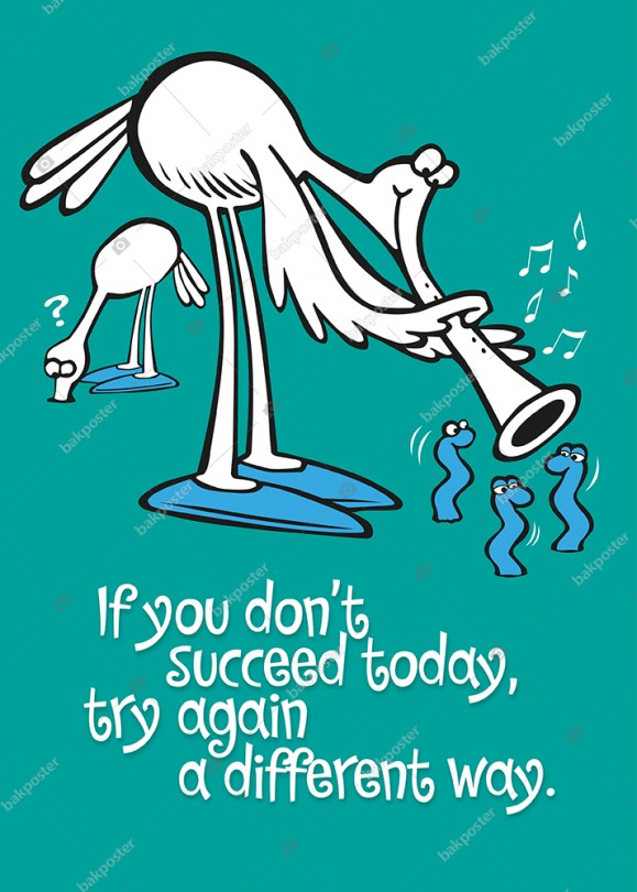 If You Dont Succeed Today İngilizce Poster