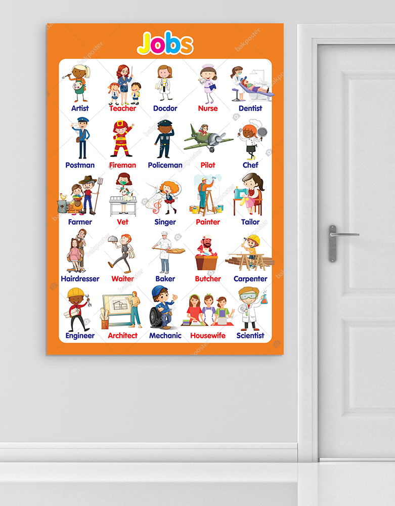 Jobs İngilizce Okul Posteri