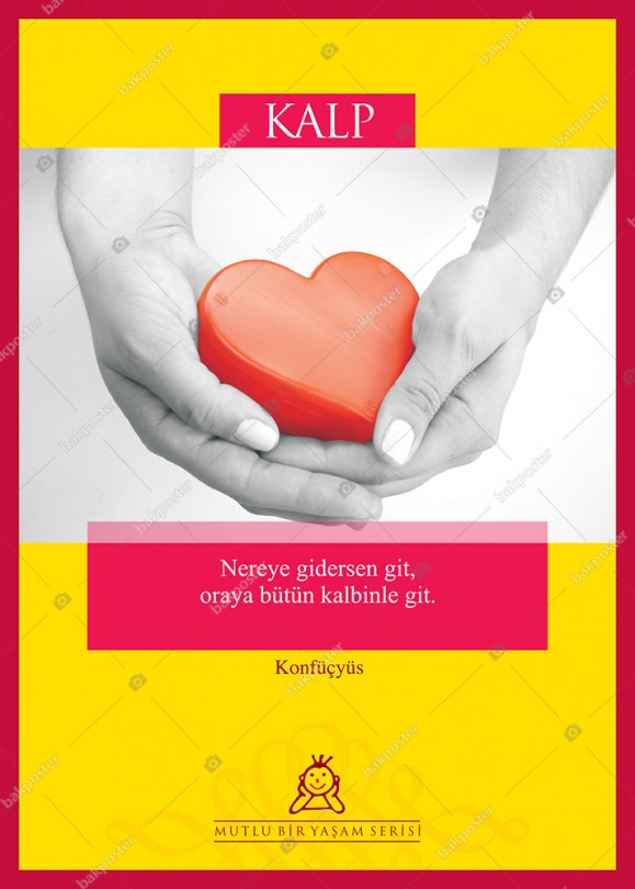 Kalp Motivasyon Aforizmalar Okul Posteri Tablo 35x50 Cm Ayakli Poster