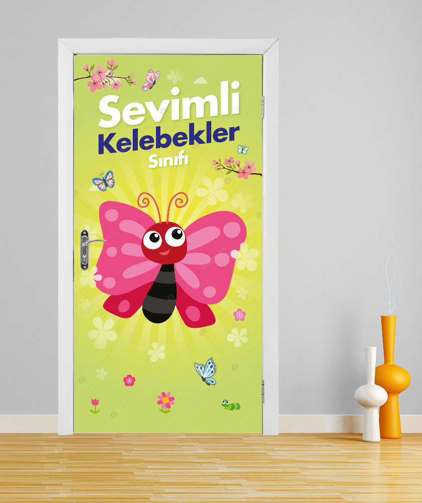 kelebekler sinifi kapi giydirme