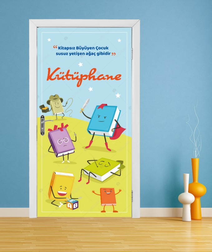 kutuphane kapi giydirme