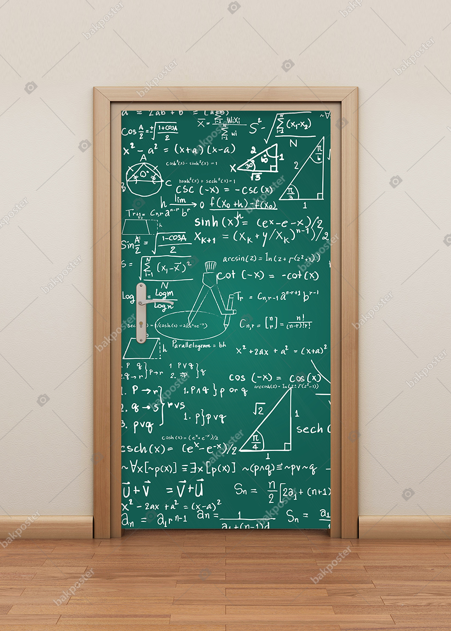 Matematik Sembol Kapı Giydirme