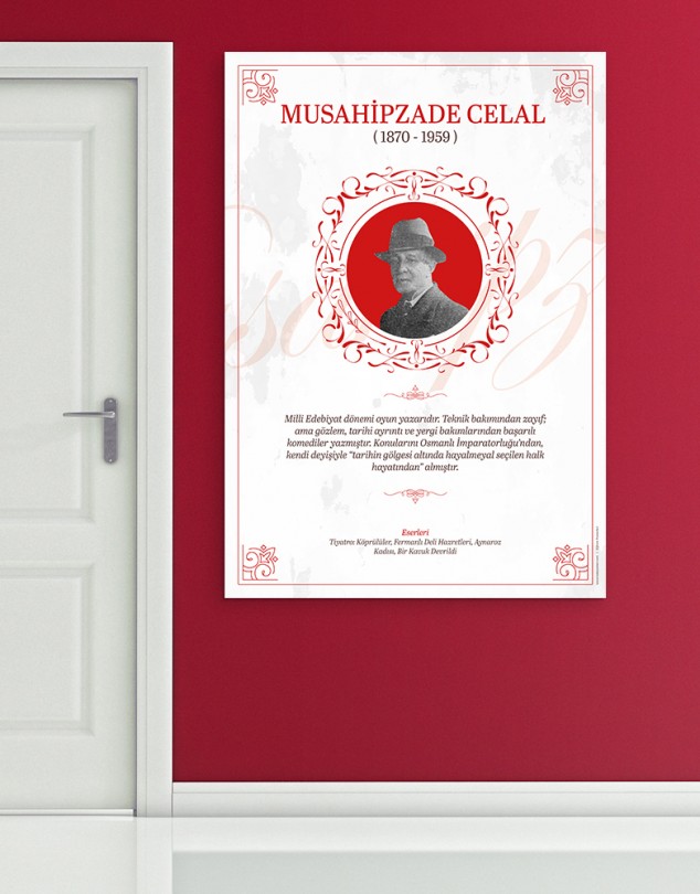 Musahipzade Celal 100x140 cm - Duvar Kağıdı