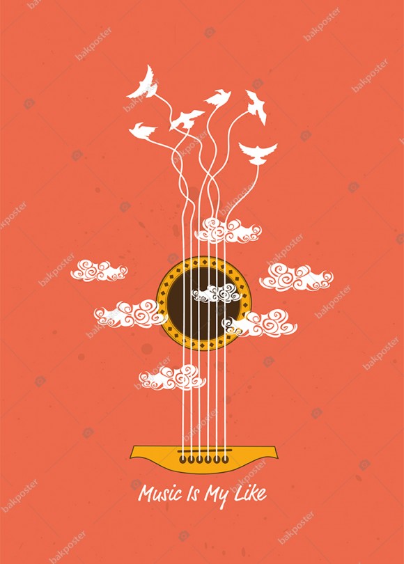 Music is My Like İngilizce Poster