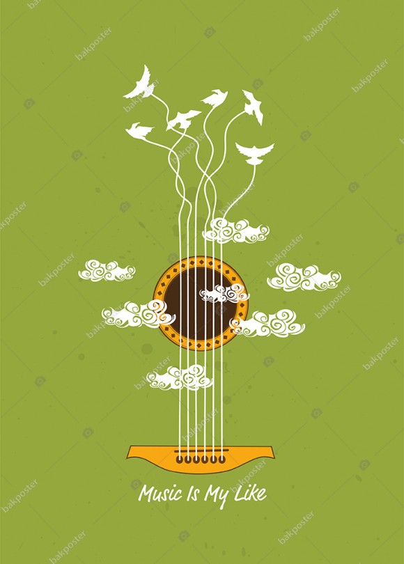 Music is My Like İngilizce Poster