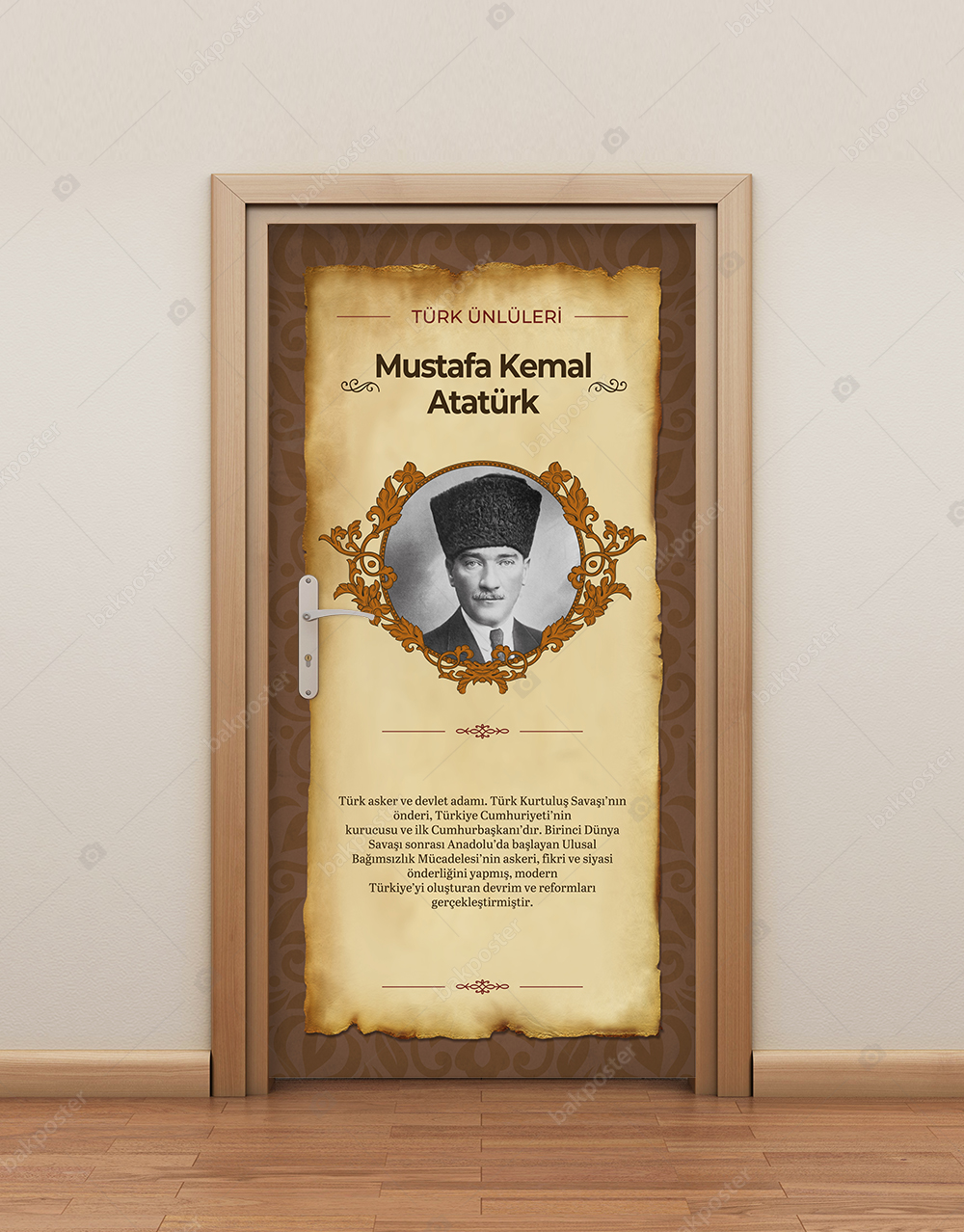 Mustafa Kemal Atatürk Kapı Giydirme