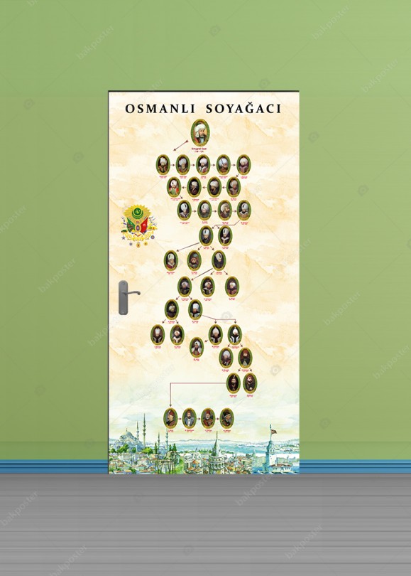 Osmanli Soyagaci Kapi Giydirme Folyosu Sticker