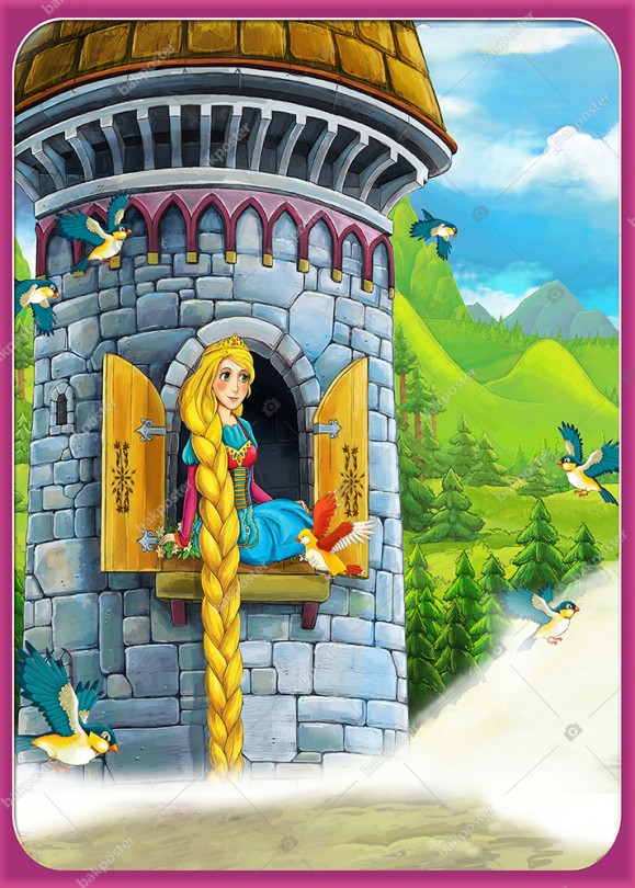 Rapunzel 100x140 cm - Duvar Kağıdı