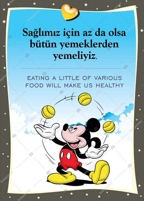Sağlımız İçin Poster 70x100 cm - Folyo