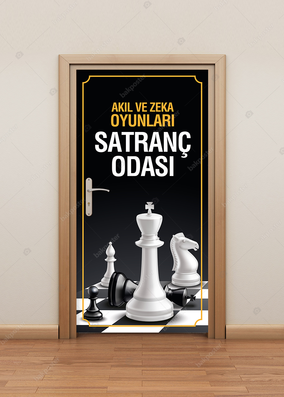 Satranç Odası Kapı Giydirme Satranç Odası Kapı Giydirme