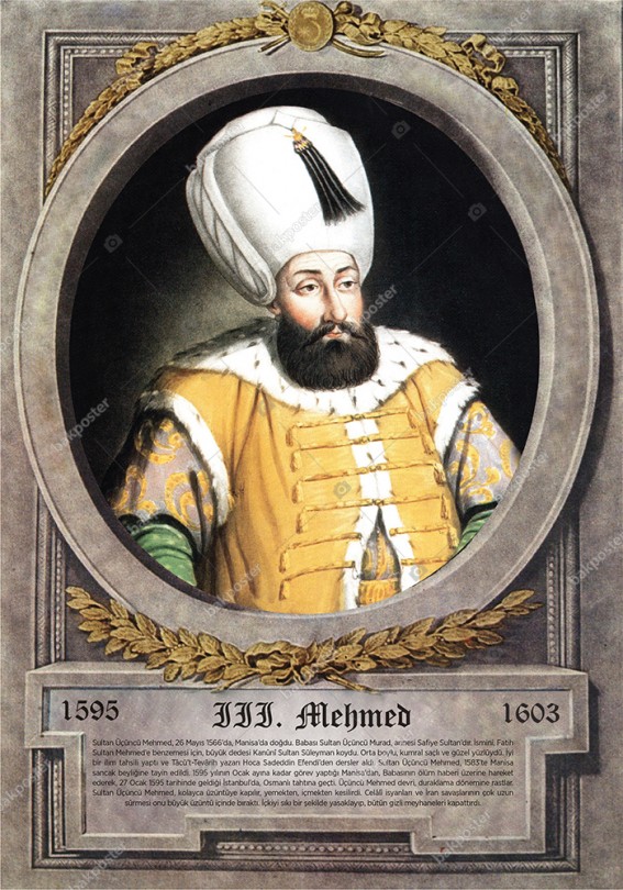 Sultan Iii Mehmed Osmanli Padisahlari Okul Posterleri Serisi 70x100 Cm Forex Gorsel Tablo