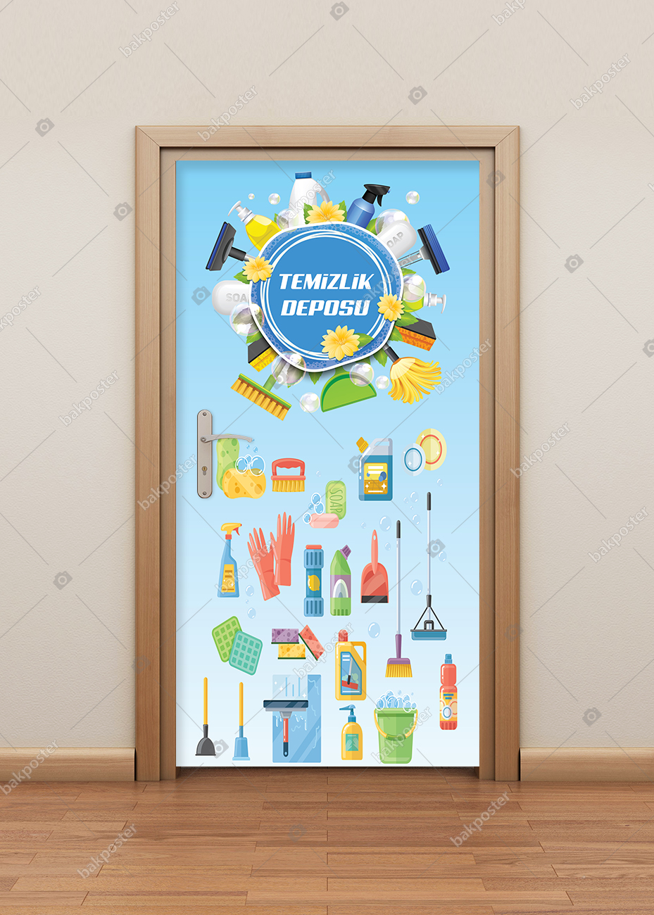 Temizlik Deposu Kapı Giydirme Temizlik Deposu Kapı Giydirme