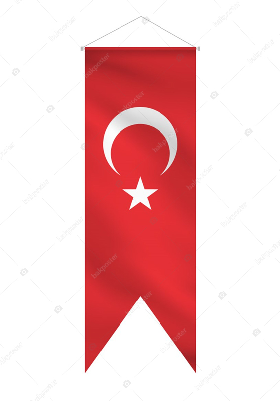 Türk Bayrağı (50x150cm) Kırlangıç Bayrak