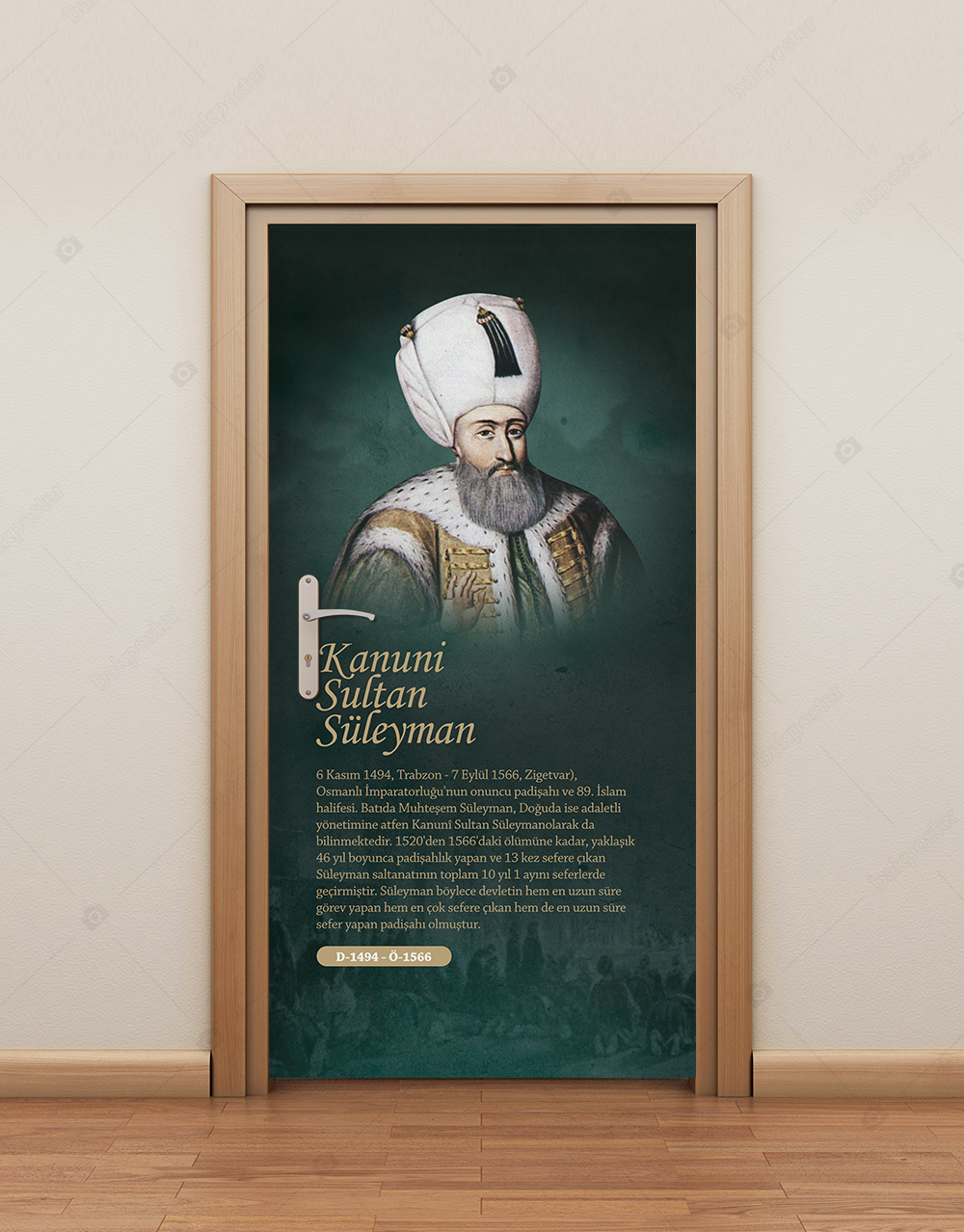 Kanuni Sultan Süleyman Kapı Giydirme