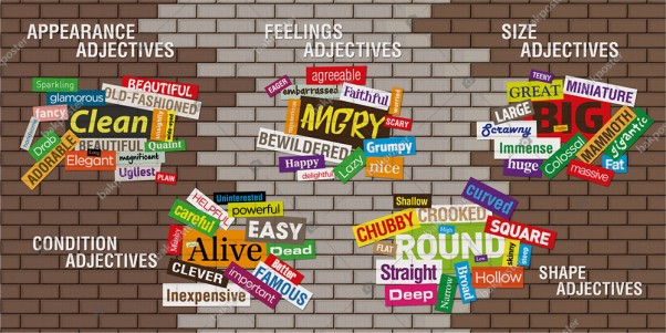 adjectives okul posteri ingilizce gorsel okul panosu