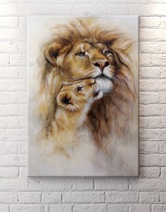 Aslan ve Yavrusu