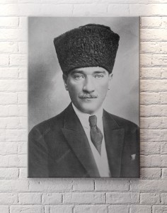 Atatürk Portre Siyah Beyaz