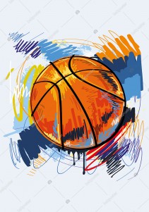 Basketbol Topu İmaj Spor Poster