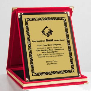 Bilim Fuarı Kadife Plaket