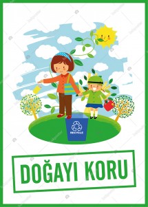 dogayi koru dekor tablo poster afis