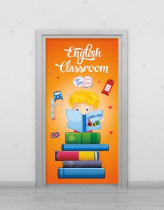 English Classroom Kapı Giydirme