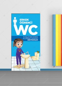 Erkek Öğrenci WC Kapı Giydirme