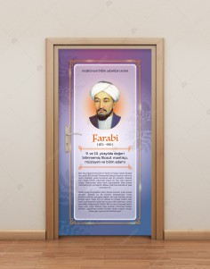 Farabi Müslüman Bilim Adamı Kapı Giydirme