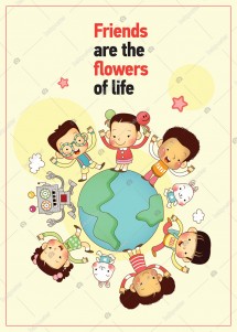 Friends Are The Flowers İngilizce Poster