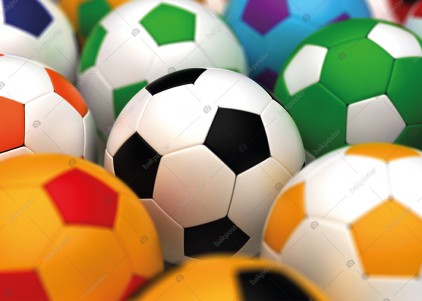 Futbol Topları Spor Poster