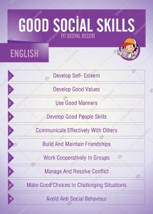Good Social Skills İngilizce Poster