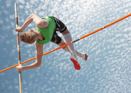 Havada Estetik Atlama Spor Poster
