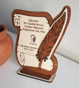 Mdf Ahşap Plaket