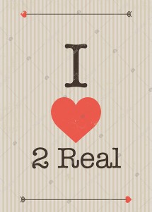 I Love 2 Real İngilizce Poster