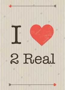 I Love 2 Real İngilizce Poster