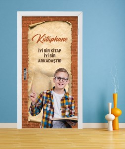 Kütüphane Kapı Giydirme