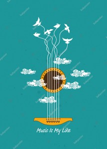 Music is My Like İngilizce Poster